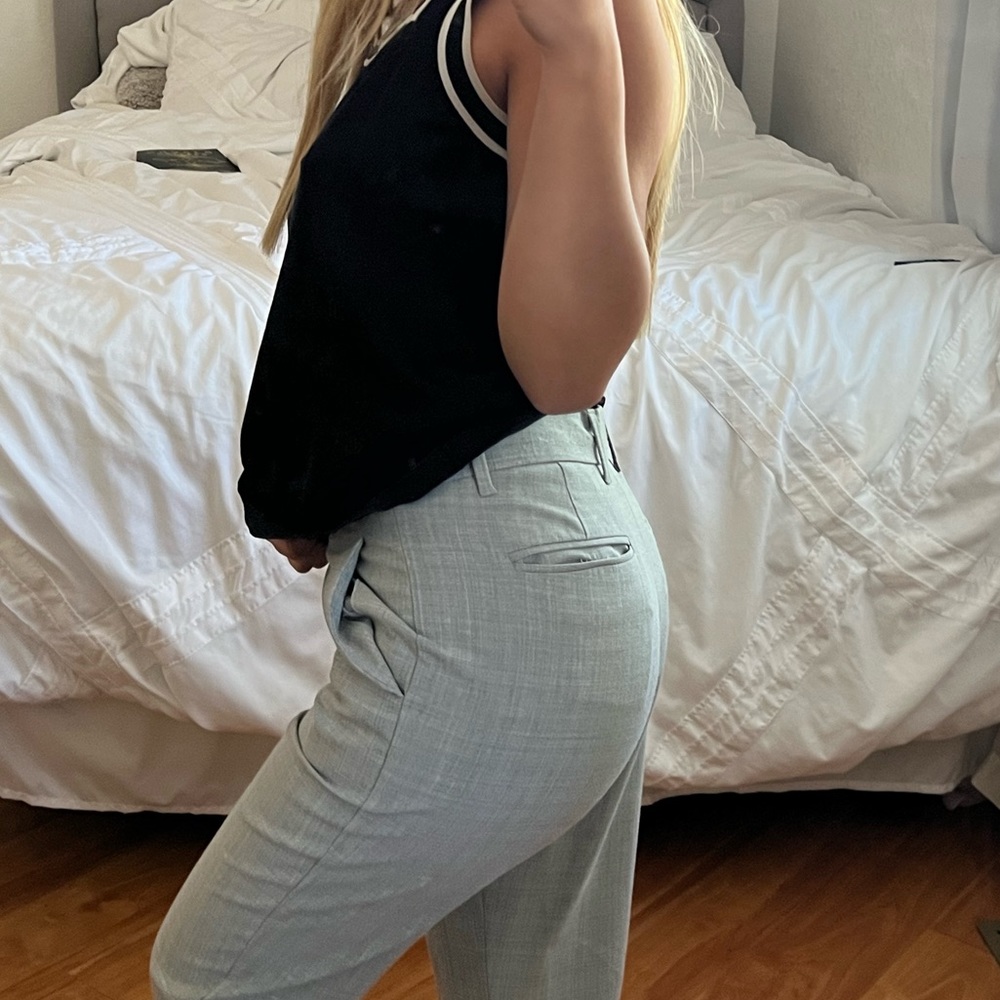 gap heather gray trousers